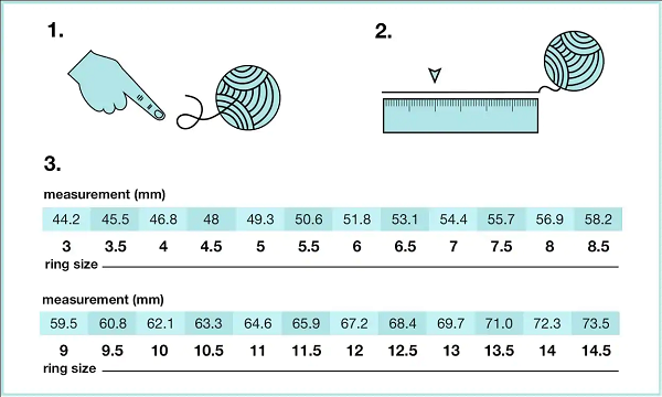 Ring Size Guide and Chart